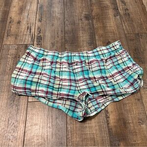 Aeropostale Y2K Micro Mini Booty Shorts Lounge PJ'S Medium Button